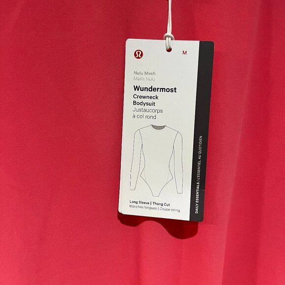 Sz M Lululemon Wundermost Nulu Mesh Long-Sleeve Crewneck Bodysuit - Picture 8 of 8